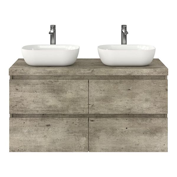 Elena badmeubel 120 cm steigerhout licht grijs