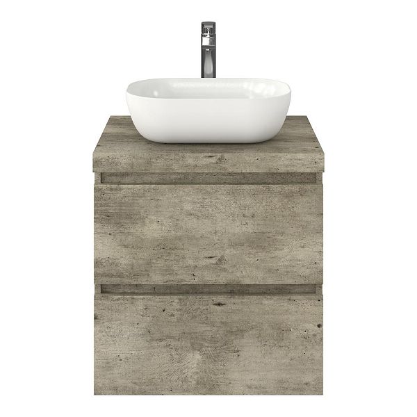 Elena badmeubel 60 cm steigerhout licht grijs