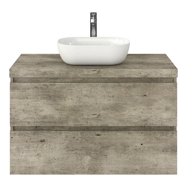 Elena badmeubel 100 cm steigerhout licht grijs