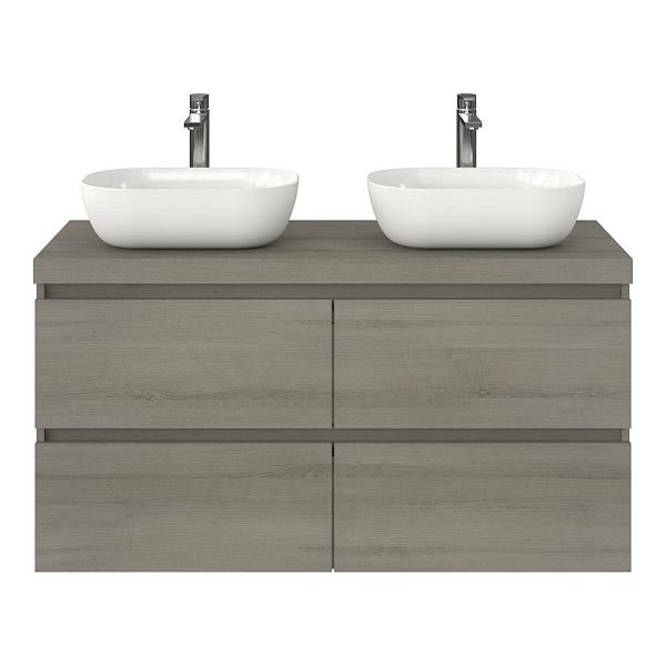 Elena badmeubel 120 cm eiken licht grijs