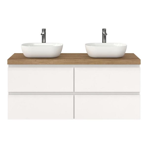 Gisella badmeubel 140 cm wit hoogglans