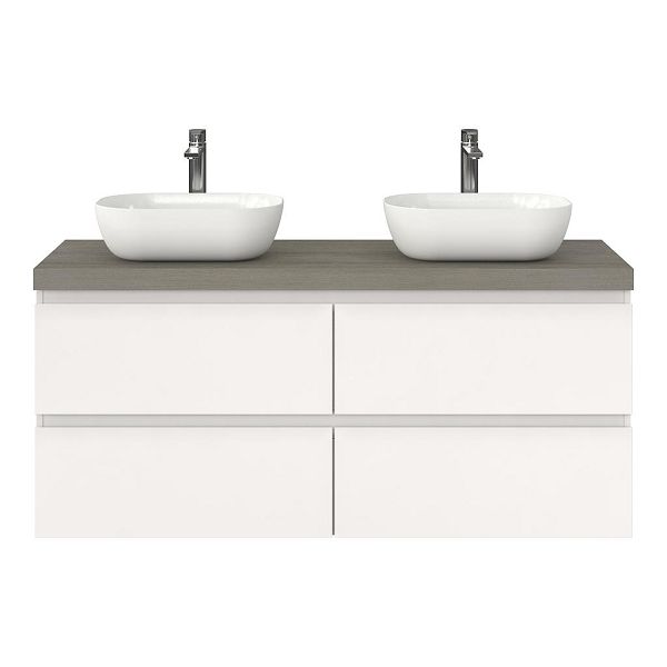 Gisella badmeubel 140 cm wit hoogglans