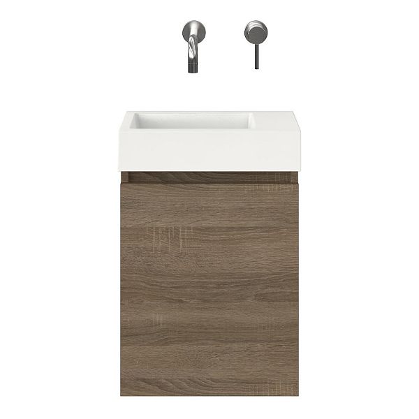 Capri fonteinmeubel 40 cm donker eiken