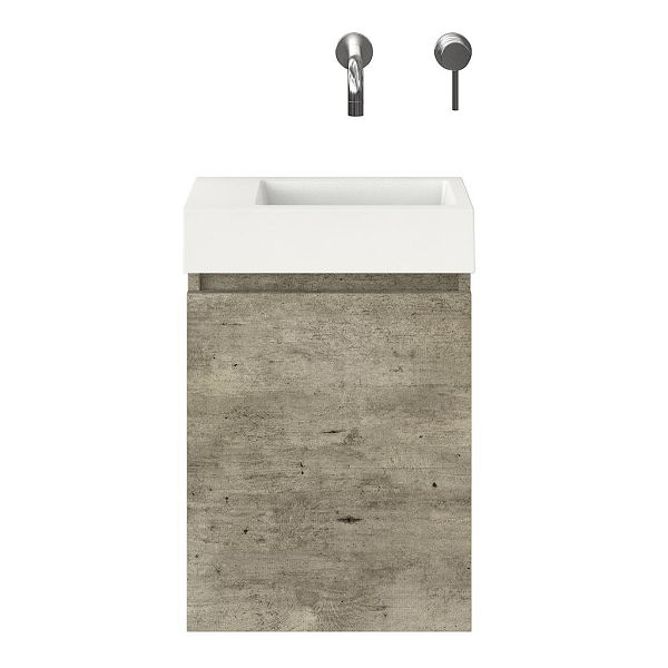 Capri fonteinmeubel 40 cm steigerhout look grijs