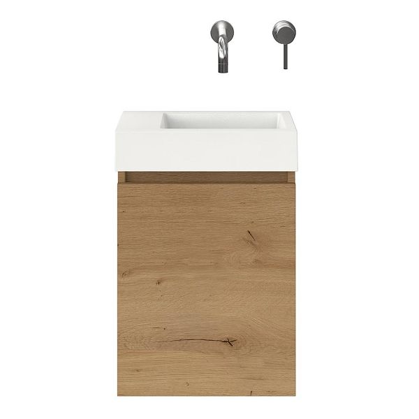 Capri fonteinmeubel 40 cm natuur eiken