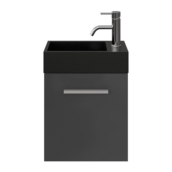 Giada fonteinmeubel 40 cm hoogglans antraciet