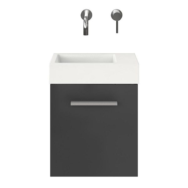 Giada fonteinmeubel 40 cm hoogglans antraciet