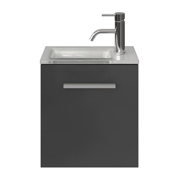 Giada fonteinmeubel 40 cm hoogglans antraciet
