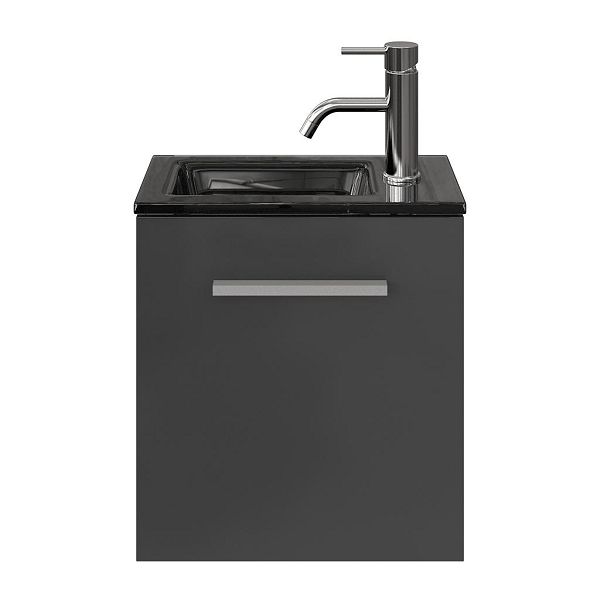 Giada fonteinmeubel 40 cm hoogglans antraciet