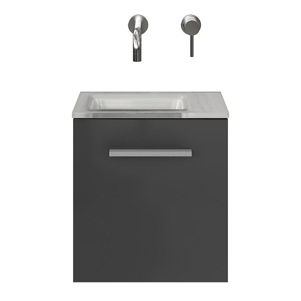 Giada fonteinmeubel 40 cm hoogglans antraciet