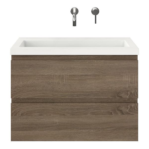 Secca badmeubel 80 cm donker eiken