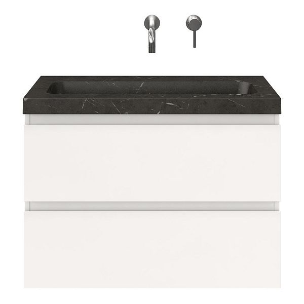 Secca badmeubel 80 cm hoogglans wit