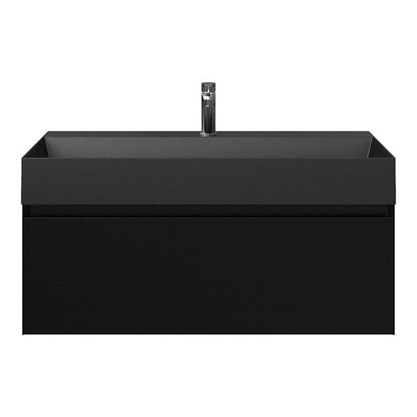 Solo badmeubel 100 cm zwart mat