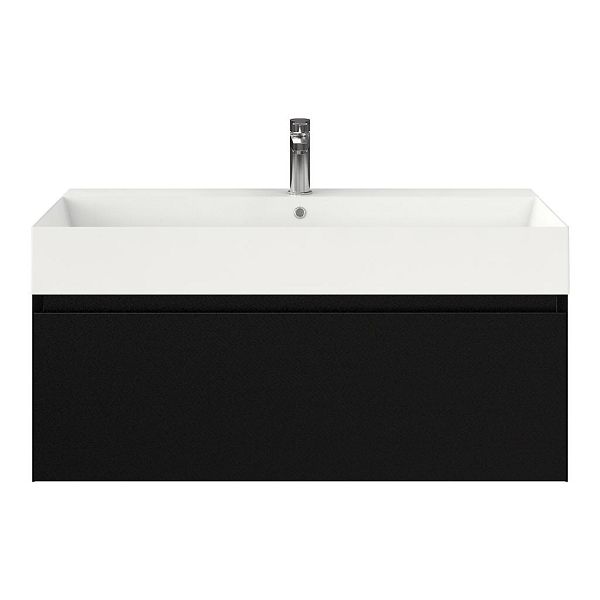 Solo badmeubel 100 cm zwart mat