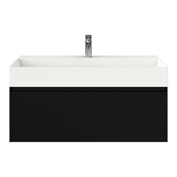 Solo badmeubel 100 cm zwart mat