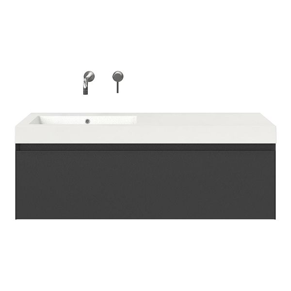Solo badmeubel 120 cm antraciet mat