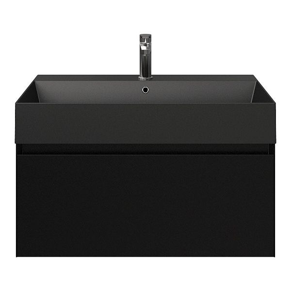 Solo badmeubel 80 cm zwart mat