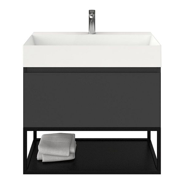 Solo badmeubel 80 cm antraciet mat