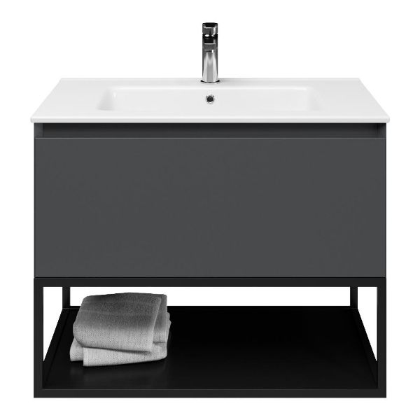 Solo badmeubel 80 cm antraciet mat