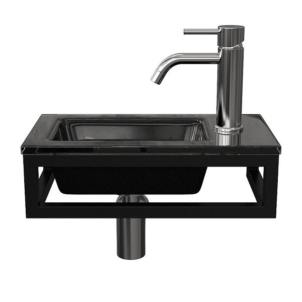 Tela fonteinmeubel 40 cm zwart