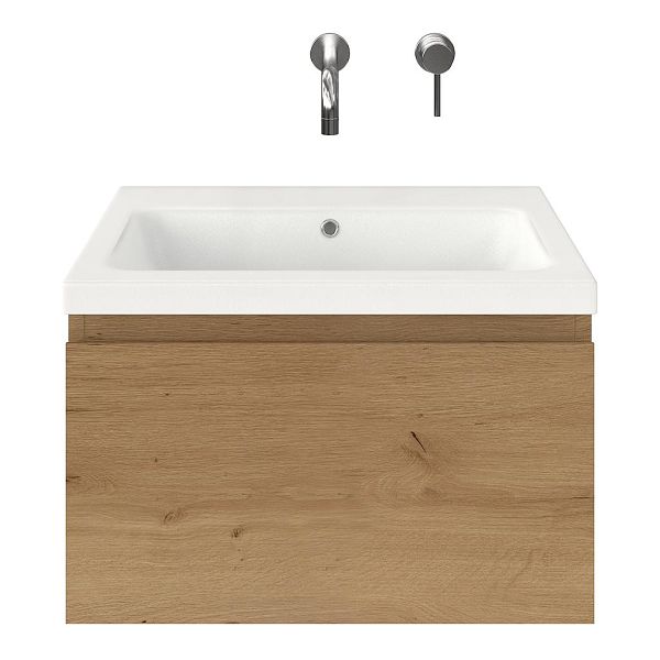 Solo badmeubel 60 cm eiken natuur
