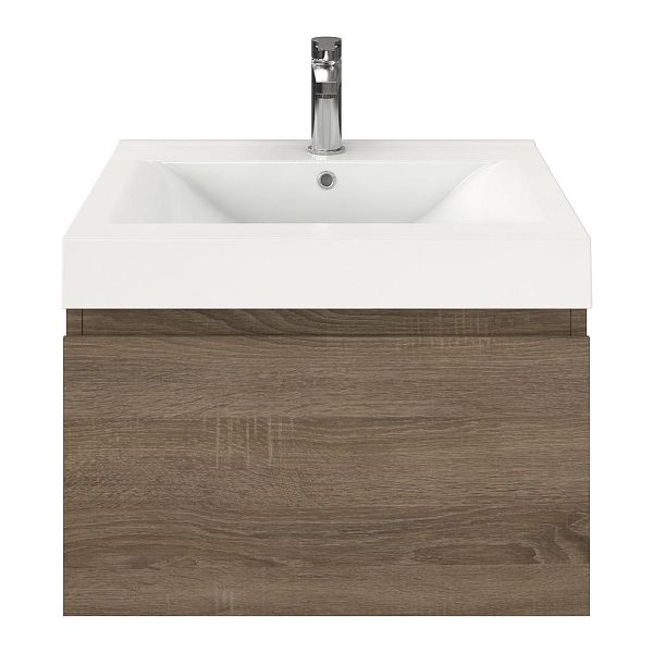 Solo badmeubel 60 cm eiken donker