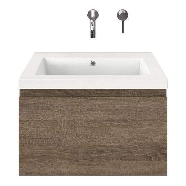 Solo badmeubel 60 cm eiken donker