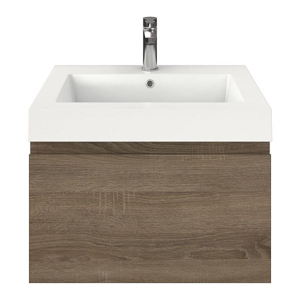 Solo badmeubel 60 cm eiken donker