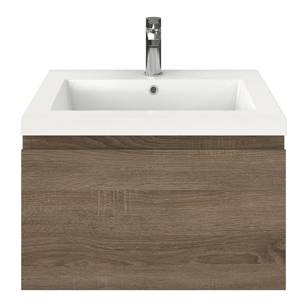 Solo badmeubel 60 cm eiken donker