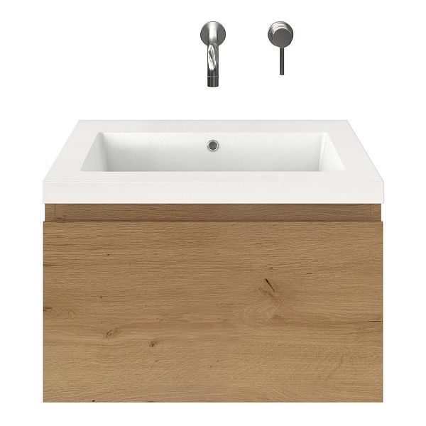 Solo badmeubel 60 cm eiken natuur