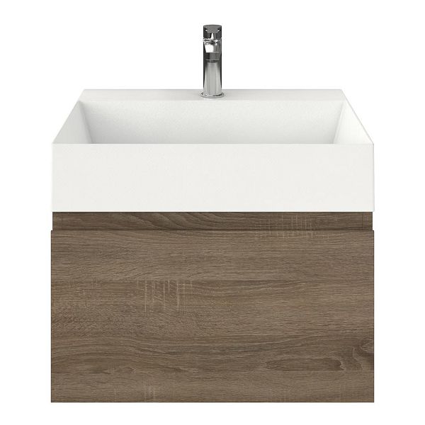 Solo badmeubel 60 cm eiken donker