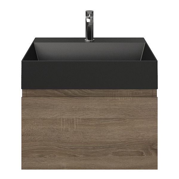 Solo badmeubel 60 cm eiken donker