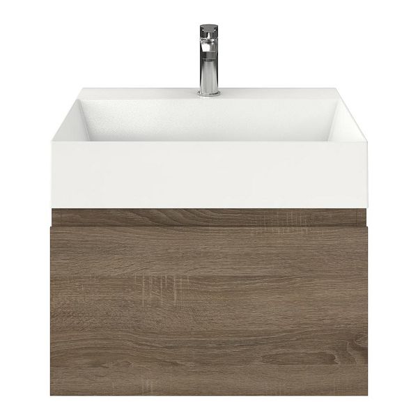 Solo badmeubel 60 cm eiken donker
