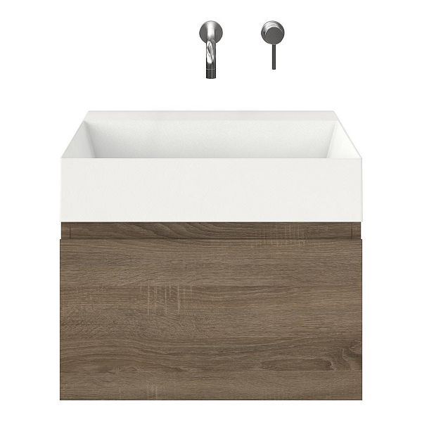 Solo badmeubel 60 cm eiken donker