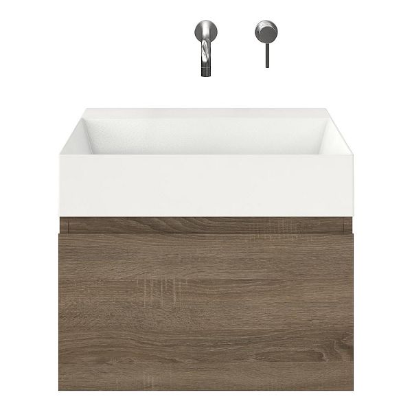 Solo badmeubel 60 cm eiken donker
