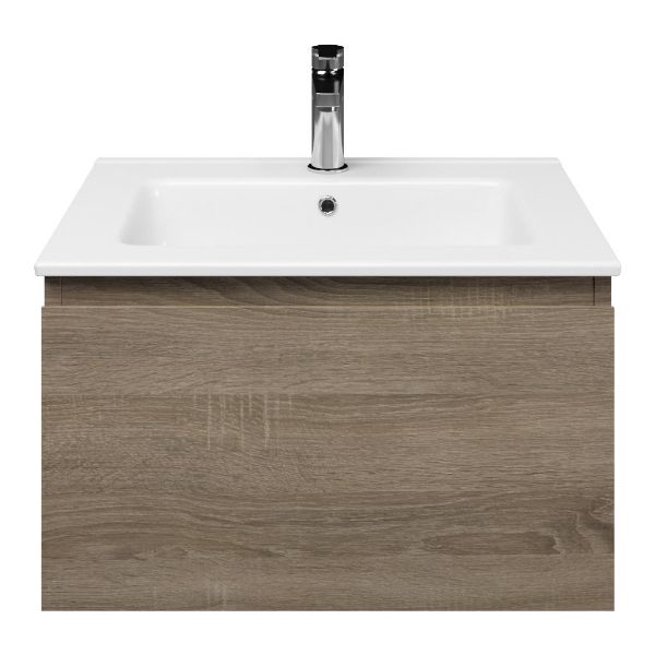 Solo badmeubel 60 cm eiken donker