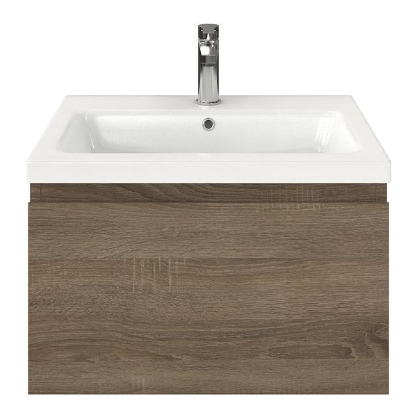 Solo badmeubel 60 cm eiken donker