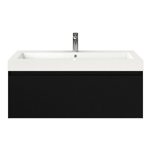 Solo badmeubel 100 cm zwart mat