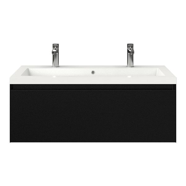 Solo badmeubel 100 cm zwart mat