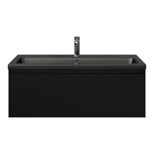 Solo badmeubel 100 cm zwart mat