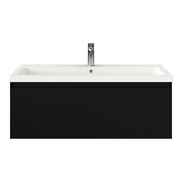 Solo badmeubel 100 cm zwart mat