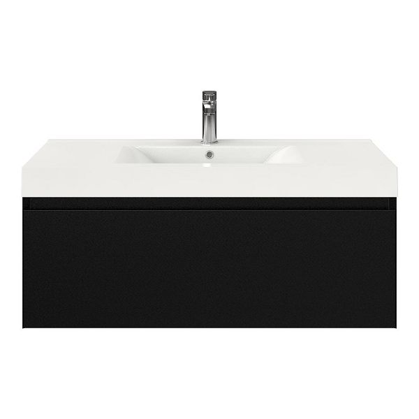 Solo badmeubel 100 cm zwart mat