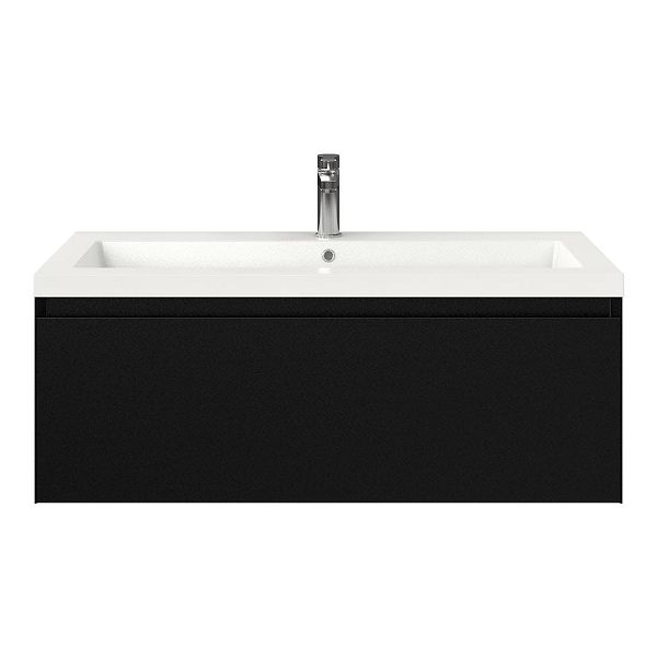 Solo badmeubel 100 cm zwart mat