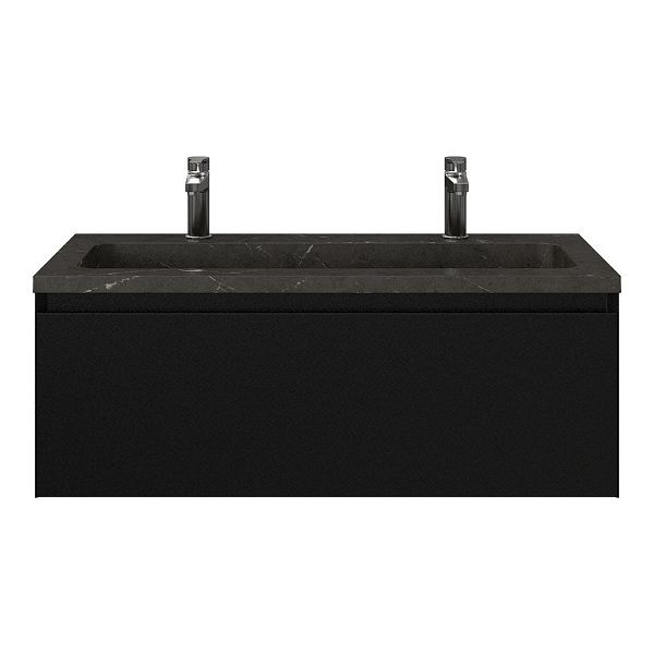 Solo badmeubel 100 cm zwart mat