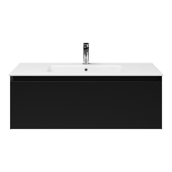 Solo badmeubel 100 cm zwart mat