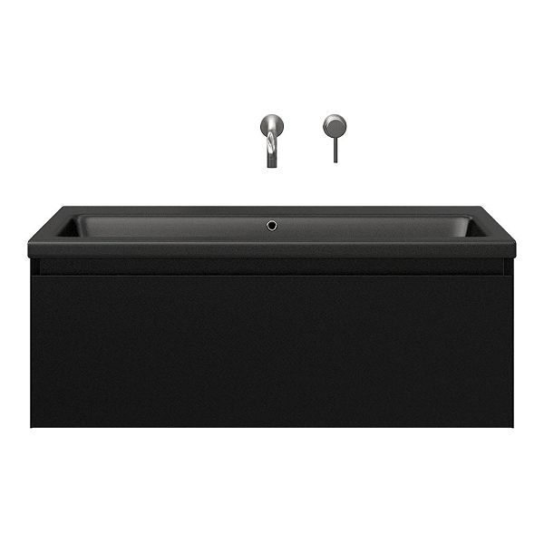 Solo badmeubel 100 cm zwart mat