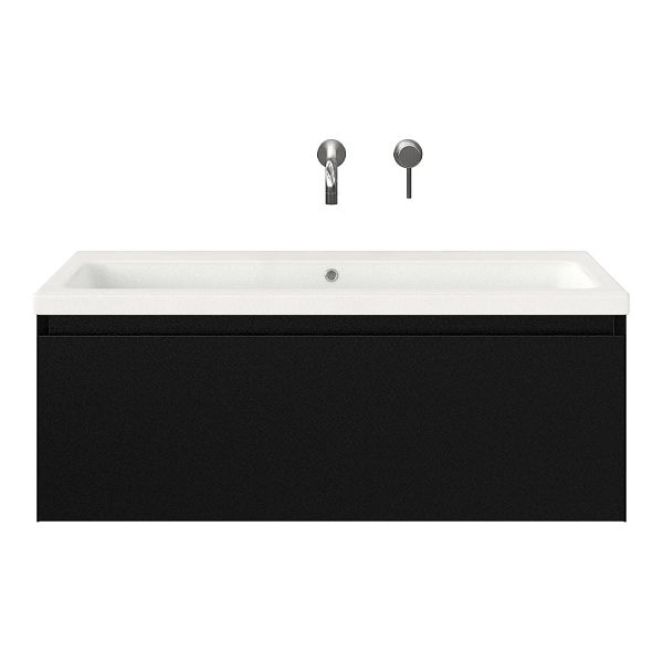 Solo badmeubel 100 cm zwart mat