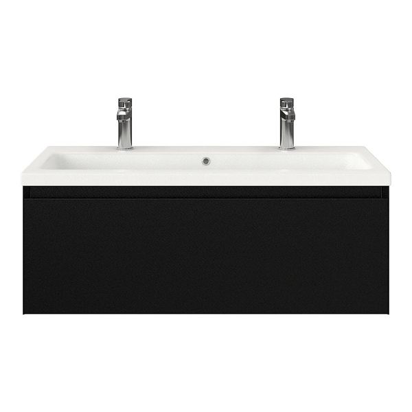 Solo badmeubel 100 cm zwart mat