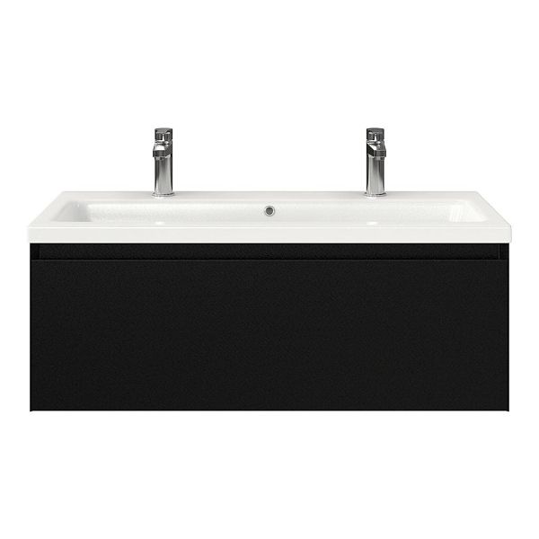 Solo badmeubel 100 cm zwart mat