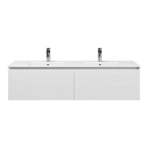 Solo badmeubel 140 cm wit hoogglans